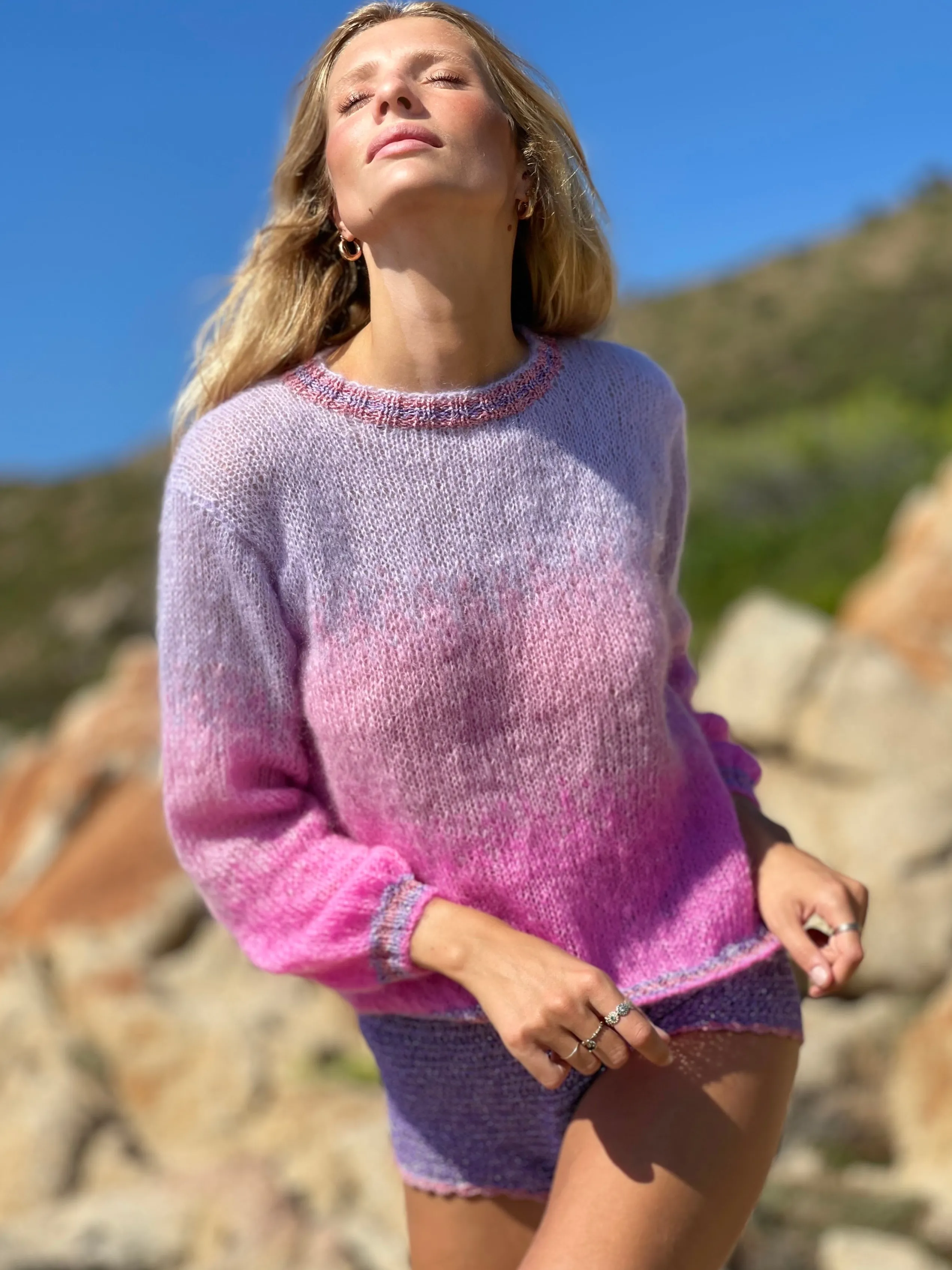 Rose Carmine PARME TIE&DYE SWEATER  3 COLORS ( SPRING/SUMMER)- Sweaters